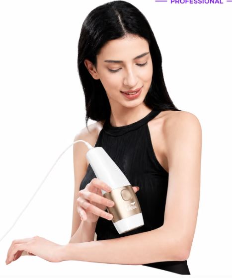 IPL Laser Hair Removal Device with Ice Cooling Technology | 999,999 Flashes | Permanent Hair Reduction | Painless Home Use Hair Remover for Women & Men