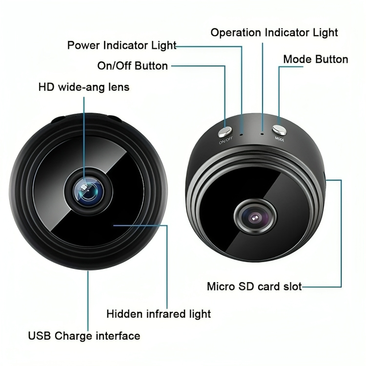 A9 Mini WIFI Wireless IP Security Camera