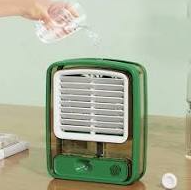 USB Rechargeable Mist Fan – Touch Control Air Cooler & Humidifier