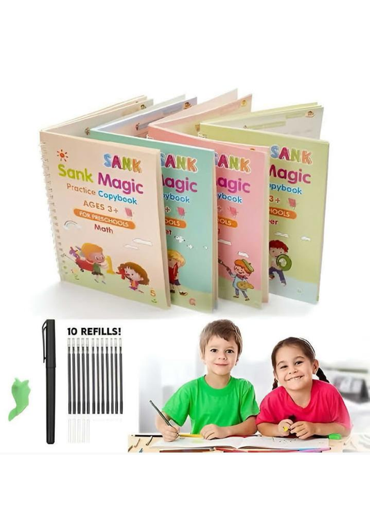 Magic Practice Copybook 4 pcs set