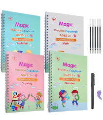 Magic Practice Copybook 4 pcs set