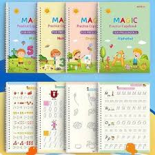 Magic Practice Copybook 4 pcs set